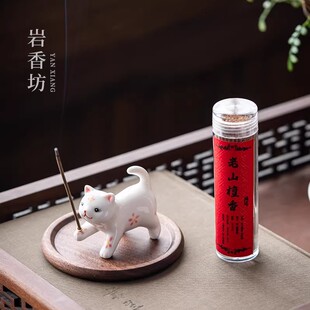 陶瓷小猫咪茶宠摆件精品可养茶桌茶台摆件饰品招财茶玩茶具香插