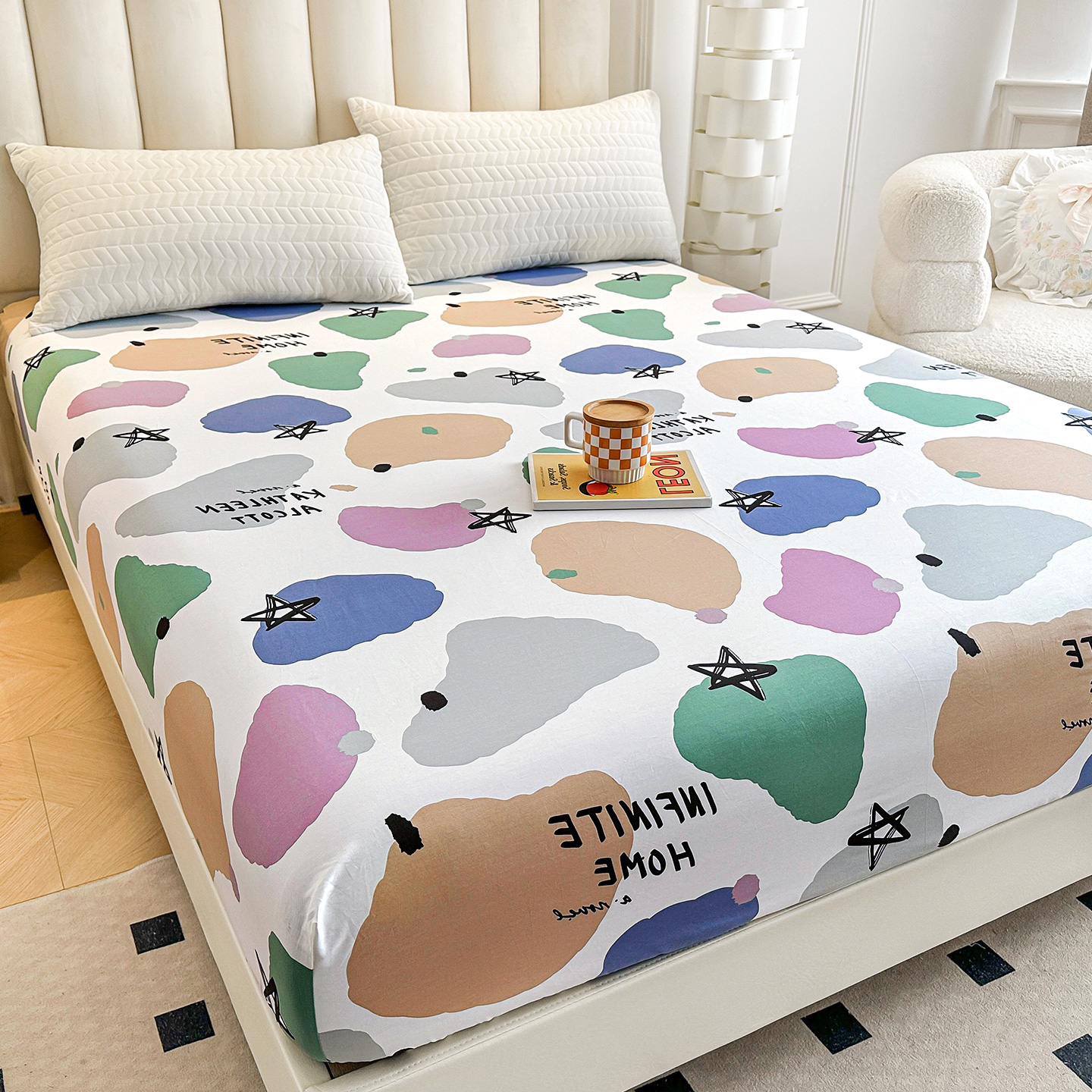 全棉床笠全包防滑亲肤透气