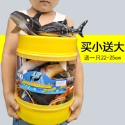 Mềm mô phỏng dưới đáy biển mô hình đồ chơi động vật đặt cá mập chim cánh cụt biển rùa cá heo màu xanh cá voi tôm hùm sinh vật hộp quà tặng - Đồ chơi gia đình