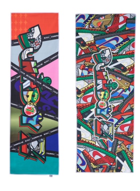 DUNKBOYZ球鞋图案潮流运动毛巾柔软吸水吸汗花色嘻哈街头头巾围巾