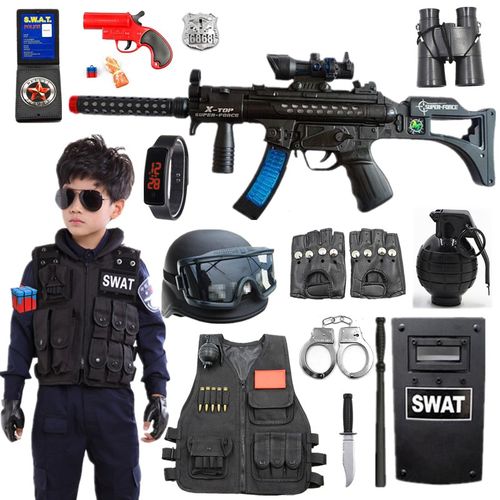 95式儿童玩具枪可发射警察套装