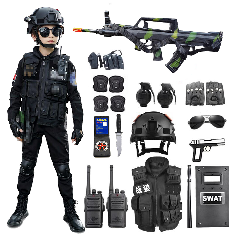 儿童警察玩具套装小特种兵警装备