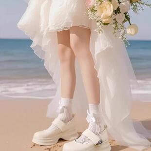 厚底增高鞋 婚鞋 松糕鞋 玛丽珍鞋 女孕妇主婚纱神器新娘鞋 婚礼伴娘鞋