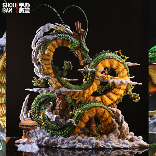 七龙珠神龙与小悟空雕像模型手办