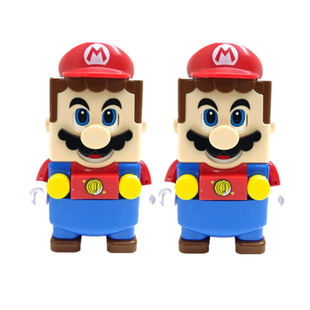 适用于乐高积木超级马里奥人仔人偶玛丽问号箱男女孩拼装模型玩具