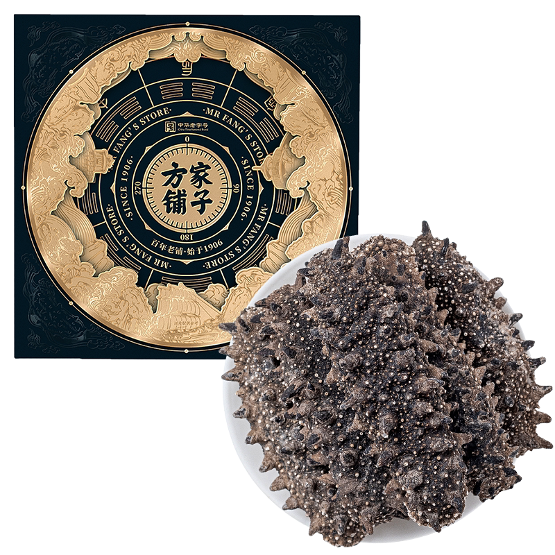 方家铺子六排刺干海参250g