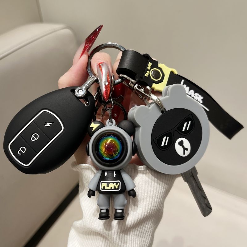 适用新款小刀泡芙电动车钥匙套DK10/DN7电瓶车遥控器保护套包扣壳