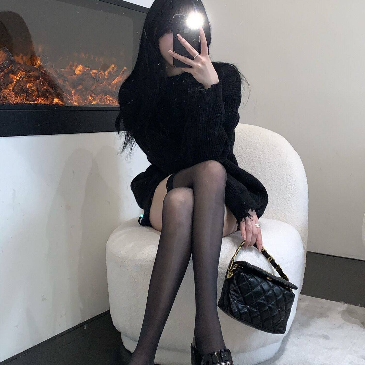 ins红色边拼接性感大腿黑色网红性感薄款黑丝纯欲长筒过膝袜,女士内衣/男士内衣/家居服,长筒袜,淘宝优惠券,粉丝福利购,淘宝优惠卷