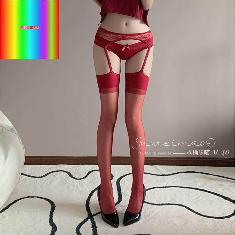 橘味喵：8D蕾丝灰色吊带丝袜纯欲黑丝吊带袜性感调过膝长筒袜女,女士内衣/男士内衣/家居服,连裤袜/打底袜,淘宝优惠券,粉丝福利购,淘宝优惠卷