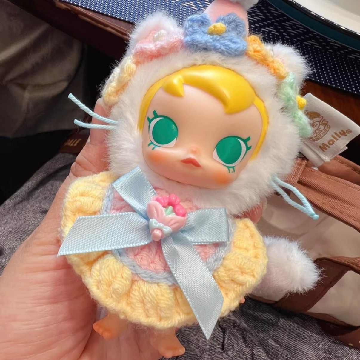 babyMolly口袋朋友系列娃衣换装10cm棉花娃娃围兜衣适用泡泡玛特