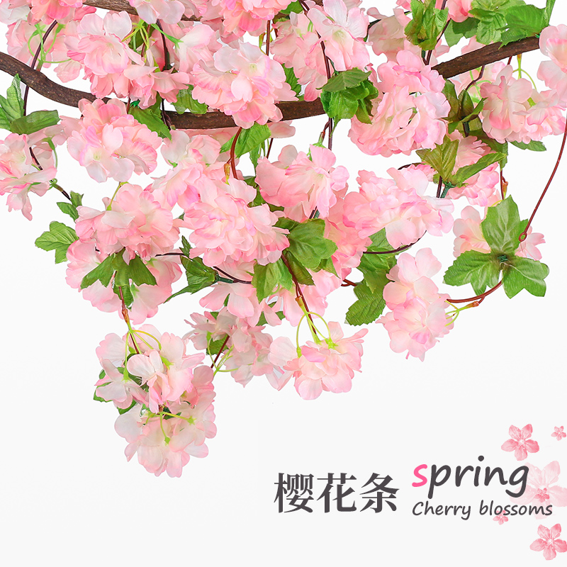 simulation cherry blossoms Rattan Plastic Artificial flower air conditioner The Conduit a living room decorate Wall Twine Hanging Roofin the Flower delivery/Flowers simulation/Plants gardening , Artificial flowers/Plants/Finished fruits and vegetables (New) , Artificial flowers  category - from Buy2taobao.com to provide professional Taobao agent buy service