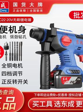 新款DCZC22/04-24三用无刷锂电冲击钻电镐电钻锂电捶打混包邮