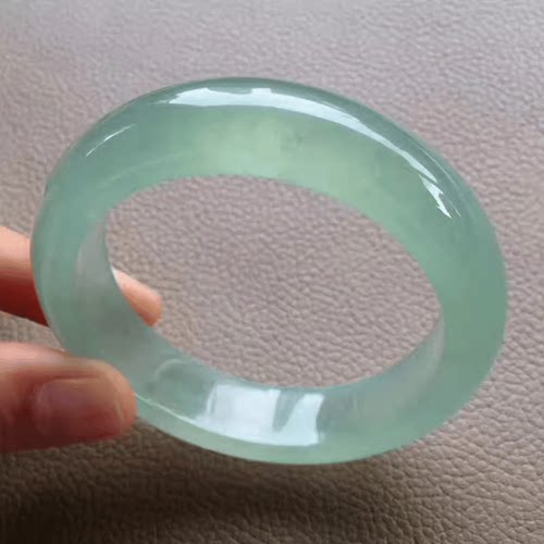 翡翠色送礼高端玉手镯冰种少女款