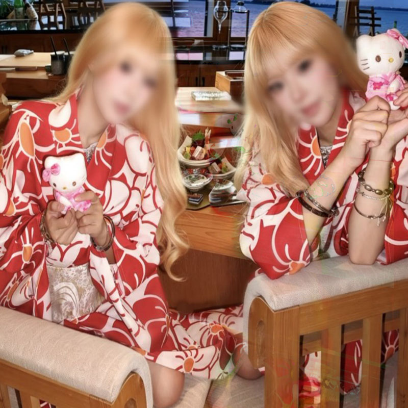 神明少女打卡日料店拍照服装