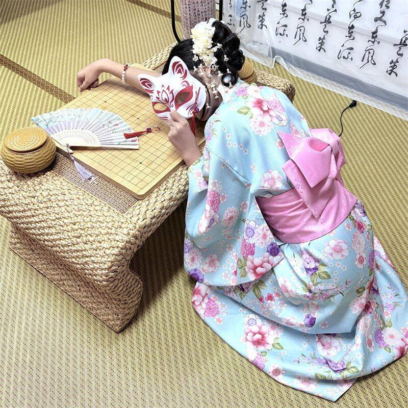 和服新款传统神明少女日系拍照改良摄影连衣裙写真日式浴衣服装