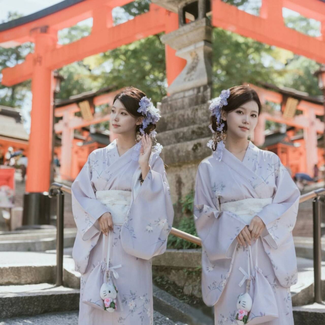 影楼服饰少女写真神明少女日系新款和服日式拍照复古服装写真改良