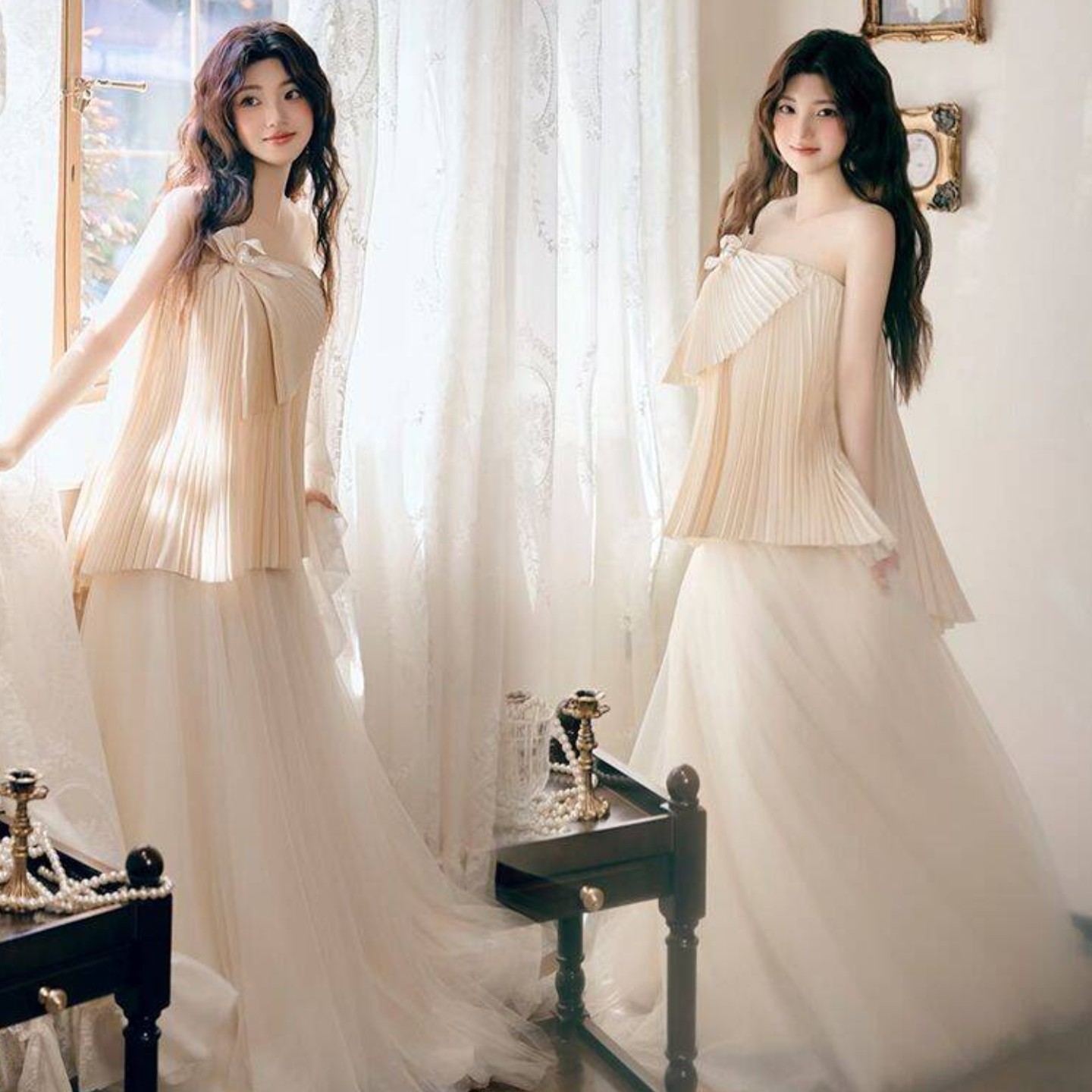 晨袍轻婚纱气质超仙高端敬酒服