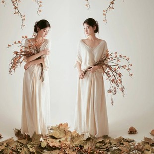 影楼新款写真复古油画主题禅意中式风新清冷个人艺术拍照摄影服装