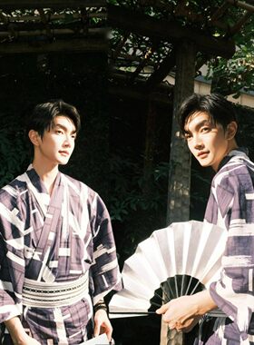 日本传统男士和服浴衣套装