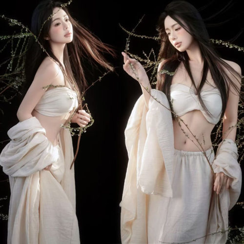 复古清冷少女艺术照摄影服装
