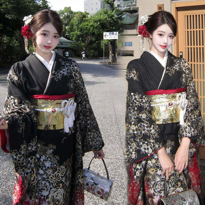 新款改良樱花少女和服艺术写真