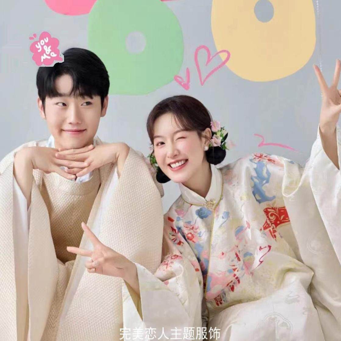 影楼主题拍照服装明制汉服中式室内婚纱唐装情侣摄影复古新款礼服