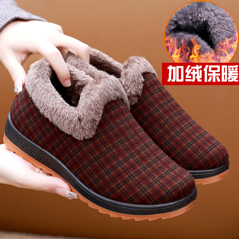 冬季老北京布鞋女棉鞋防滑保暖加绒加厚奶奶棉鞋中老年人妈妈棉靴,女鞋,棉鞋,淘宝优惠券,粉丝福利购,淘宝优惠卷