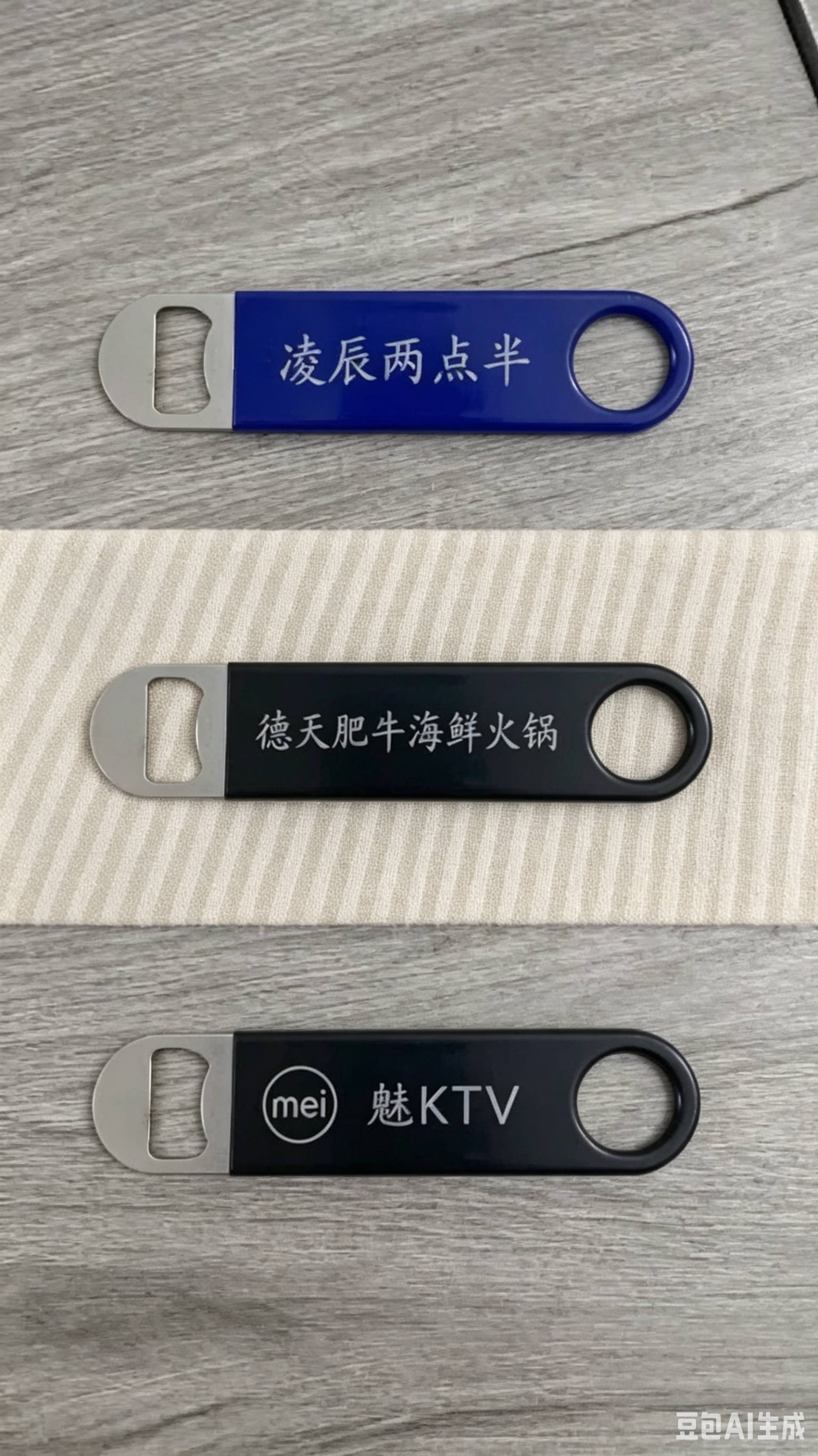花式包胶开瓶器酒吧餐厅魅KTV大号啤酒瓶起子商用广告定制logo