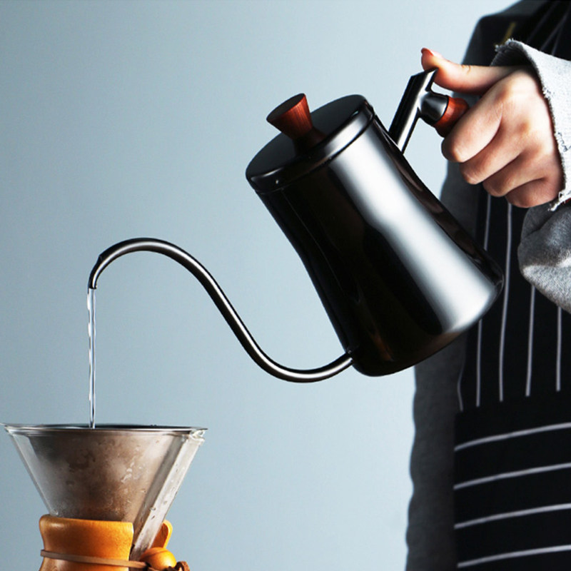 远岸手冲咖啡壶 家用挂耳咖啡手冲壶加厚不锈钢长嘴壶煮细口壶