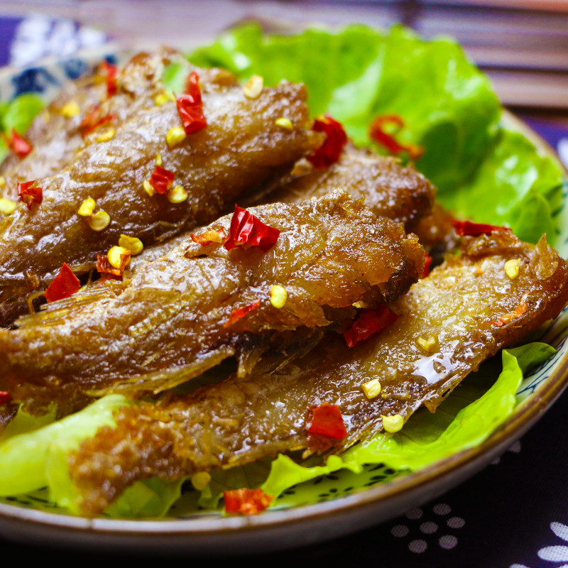 铭元香酥小黄鱼500g鱼干黄花鱼小鱼仔舟山特产即食海鲜零食小吃