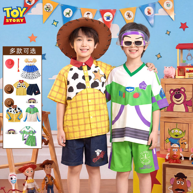 伊佳林迪士尼玩具总动员胡迪衬衫巴斯光年短袖套翠丝