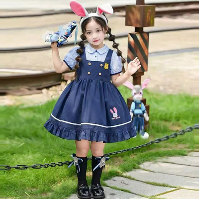 朱迪套装兔子警官衣服儿童公主裙