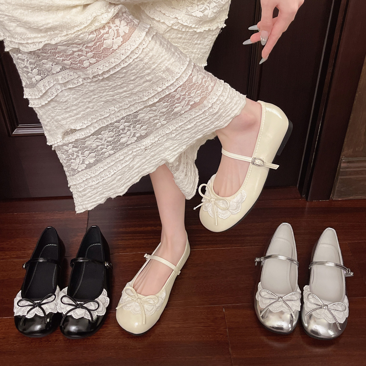 法式软底玛丽珍单鞋女粗跟2025春季新款浅口百搭晚风配裙子奶奶鞋,女鞋,浅口单鞋,淘宝优惠券,粉丝福利购,淘宝优惠卷