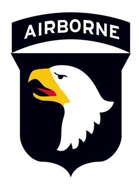 防水反光汽车贴纸二战军迷鹰头JS031美军101空降师部队空中突击师