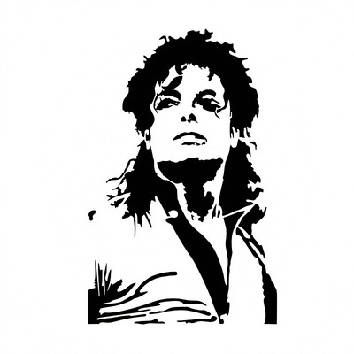 汽车反光贴纸车身车门摇滚MJ572 Michael Jackson迈克尔杰克逊