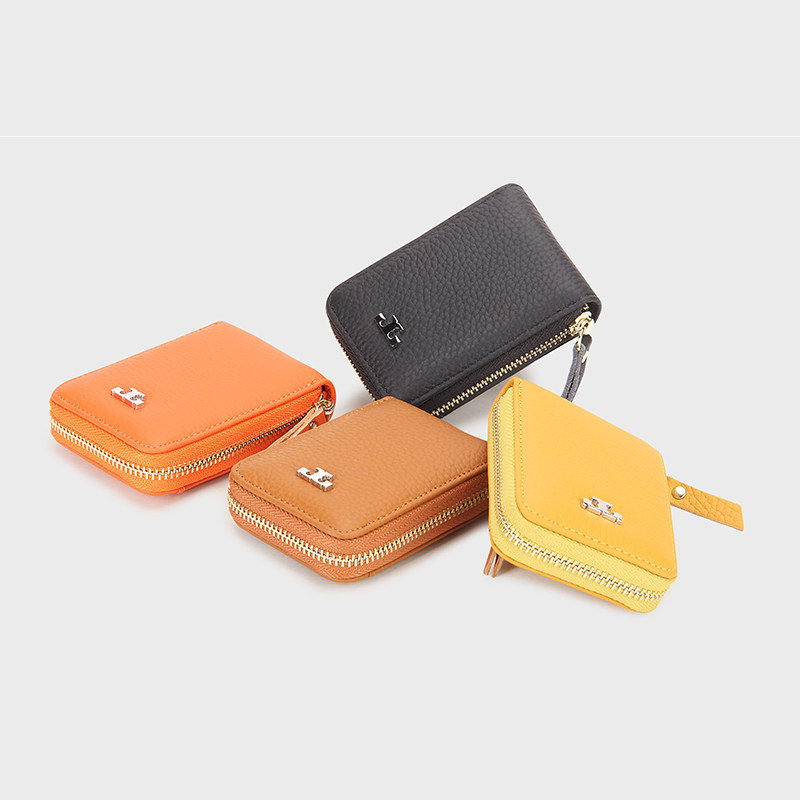 真牛皮女士防消磁卡片包女小巧证件迷你超薄ins潮超薄大容量卡套