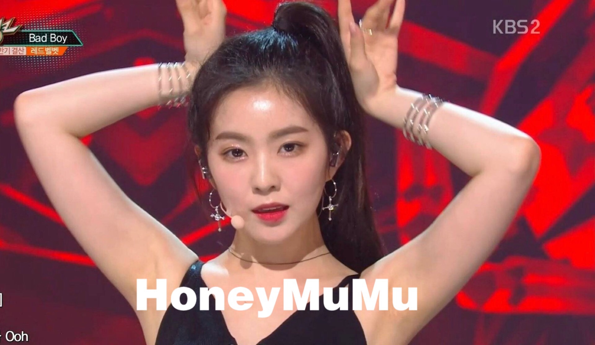 MuMu* red Velvet同款 Irene裴珠泫同款 酷十字架 耳圈耳环/耳夹