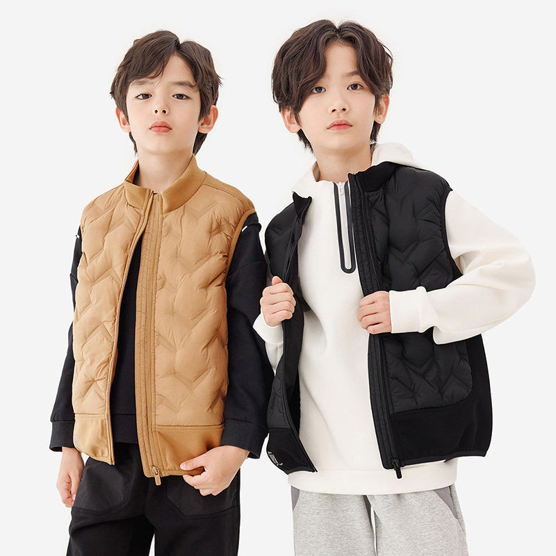 纯一良品男童秋冬轻暖立领羽绒马