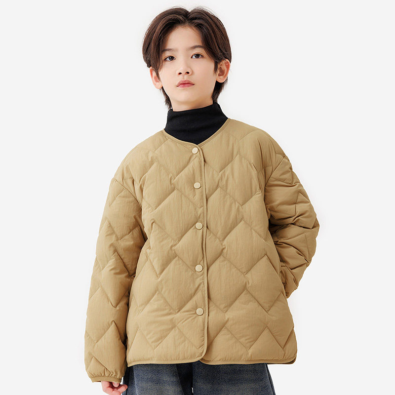 纯一良品中大童秋冬轻暖羽绒服
