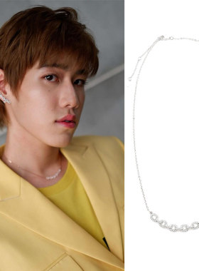 PP同款锆石钻爱心相伴项链锁骨链