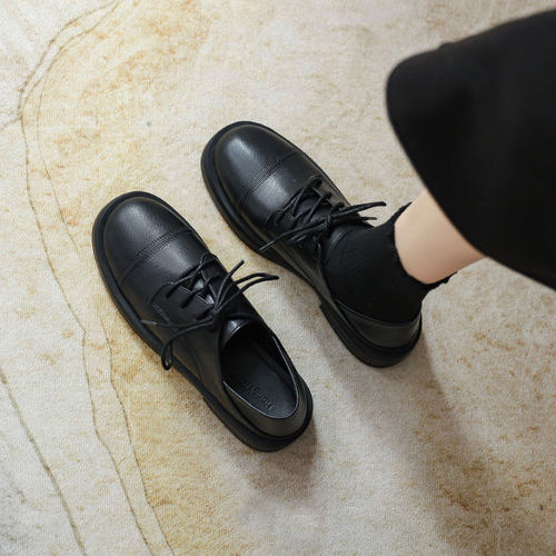 软羊皮~升级软底乐福小皮鞋