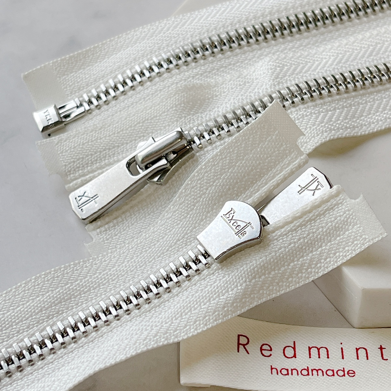 平牙5#YKK拉链白铜excella单头开尾外套开衫羽绒毛衣门襟本白030