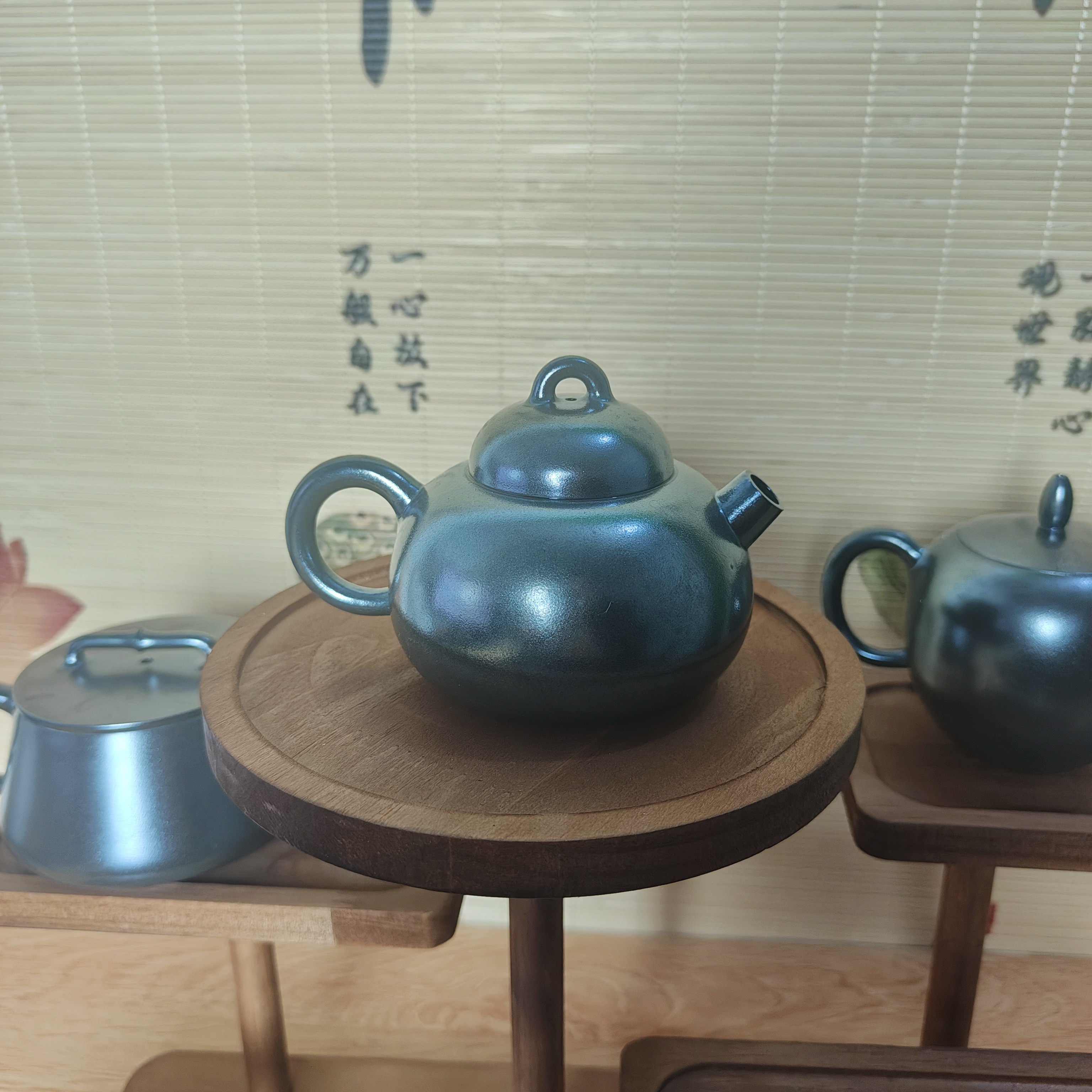 福满壶 结晶烧纯手工原矿坭兴陶泡茶壶150cc专用六堡茶具非紫砂