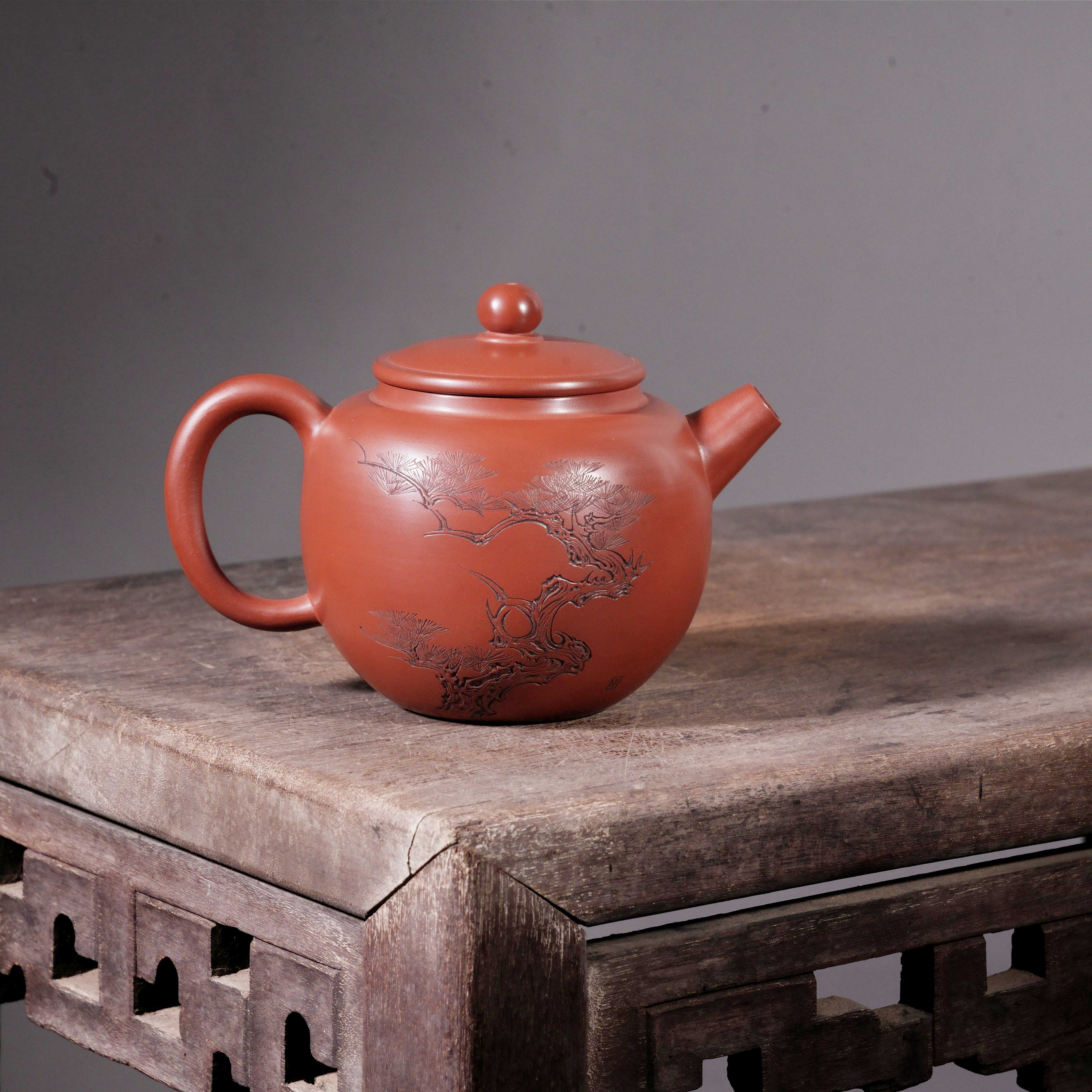 全手工雕刻180cc六堡茶具