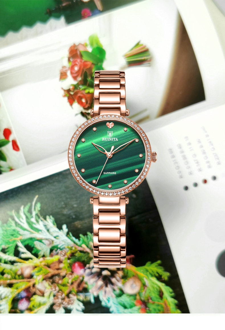 瑞尼达2020新款星空手表简约气质时尚满钻防水石英腕表网红女2026