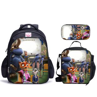儿童热销三件套-书包+餐包+笔袋-疯狂动物城2-Zootopia 2系列周边