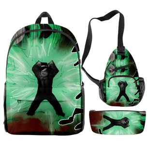 3D新品被遗忘的游戏forsaken chance双肩书包单肩包笔袋三件套