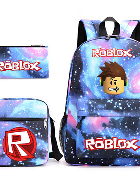 跨境爆款热门Roblox旅行背包青少年学生书包笔记本电脑背包