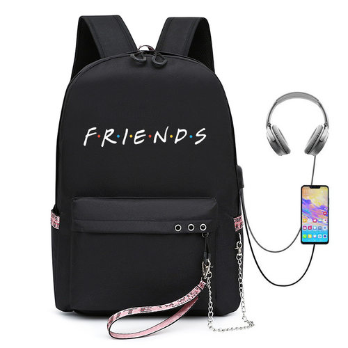 美剧Friends老友记夜光双肩背包休闲学生书包