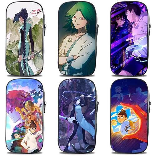 动漫刺客伍六七笔袋学生文具盒卡通大容量多层铅笔盒高颜值铅笔袋